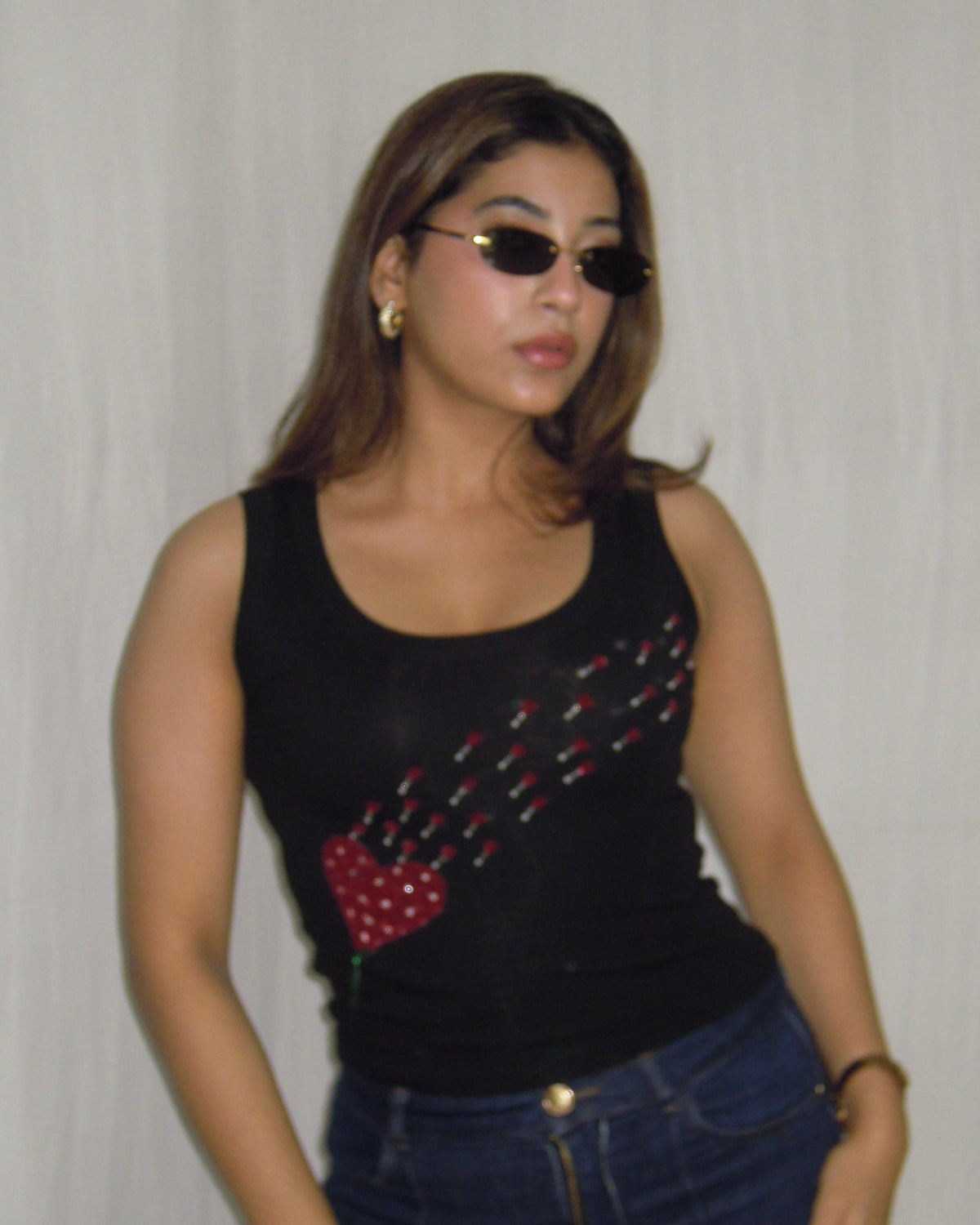 Love Bloom Tank(Black)