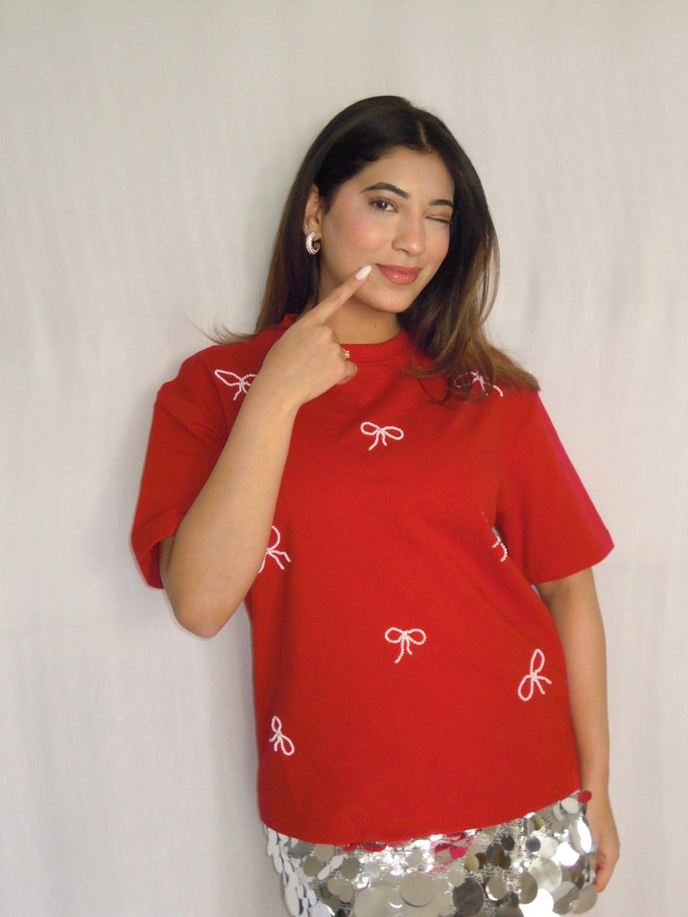 Pearl Bow (red)