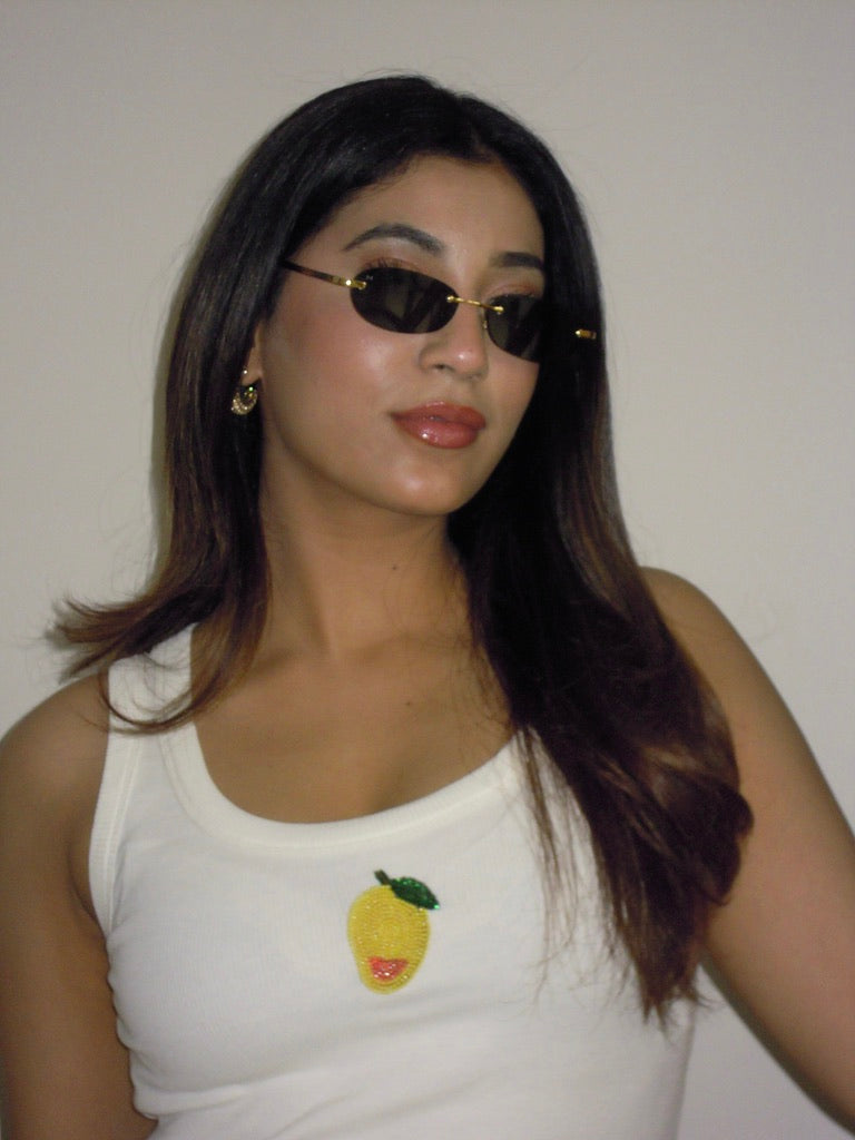 Mango Mood Tank (White)