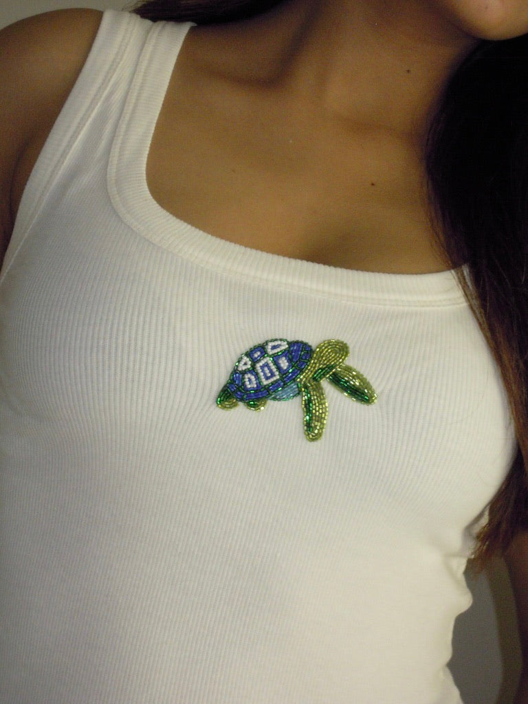 Butter Glow Turtle Tank (White)