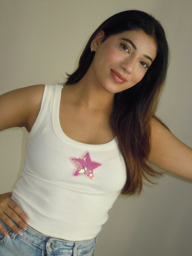 Midnight Star Tank (White)