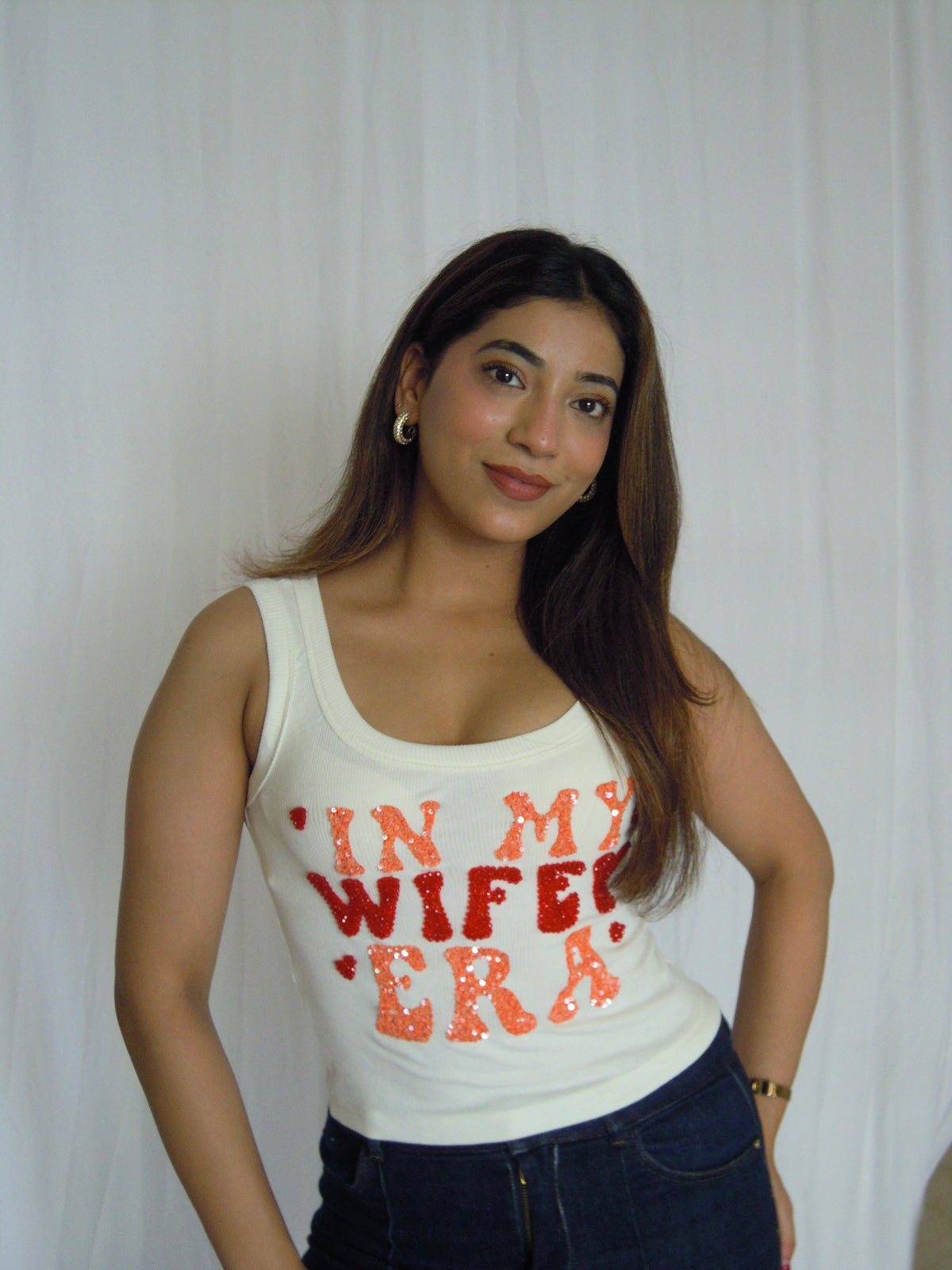 Wifey Era Tank Top White