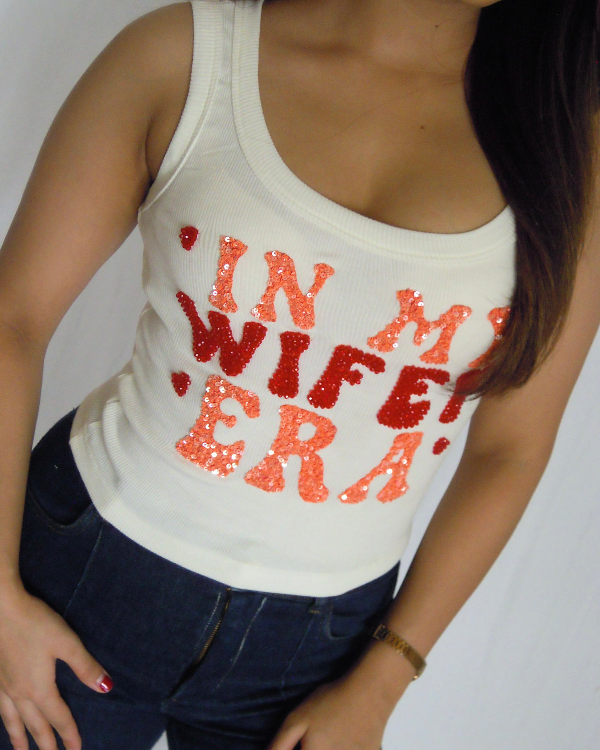 Wifey Era Tank Top White
