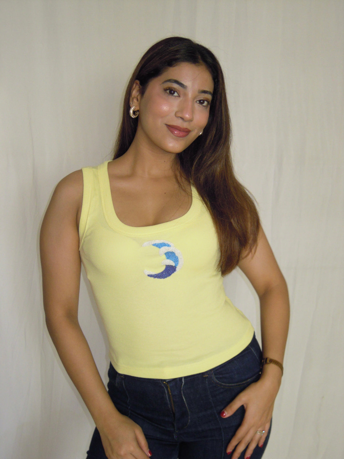 Ocean Baby Tank (Butter Yellow)