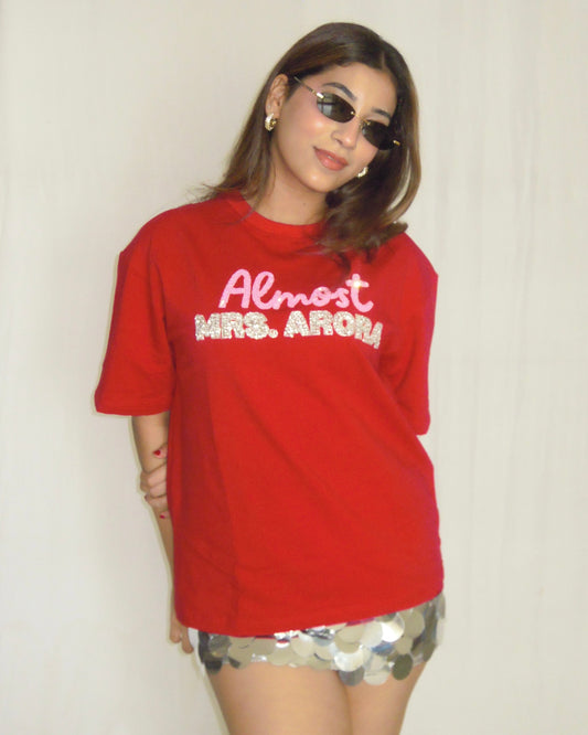 Almost Mrs Red Tee