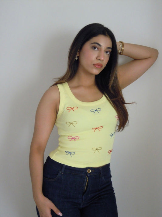 Sweet Knot Tank (Butter Yellow)