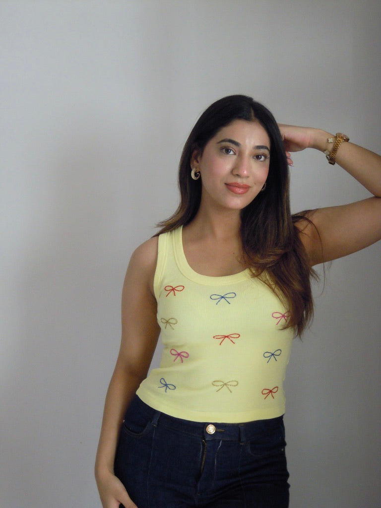 Sweet Knot Tank (Butter Yellow)