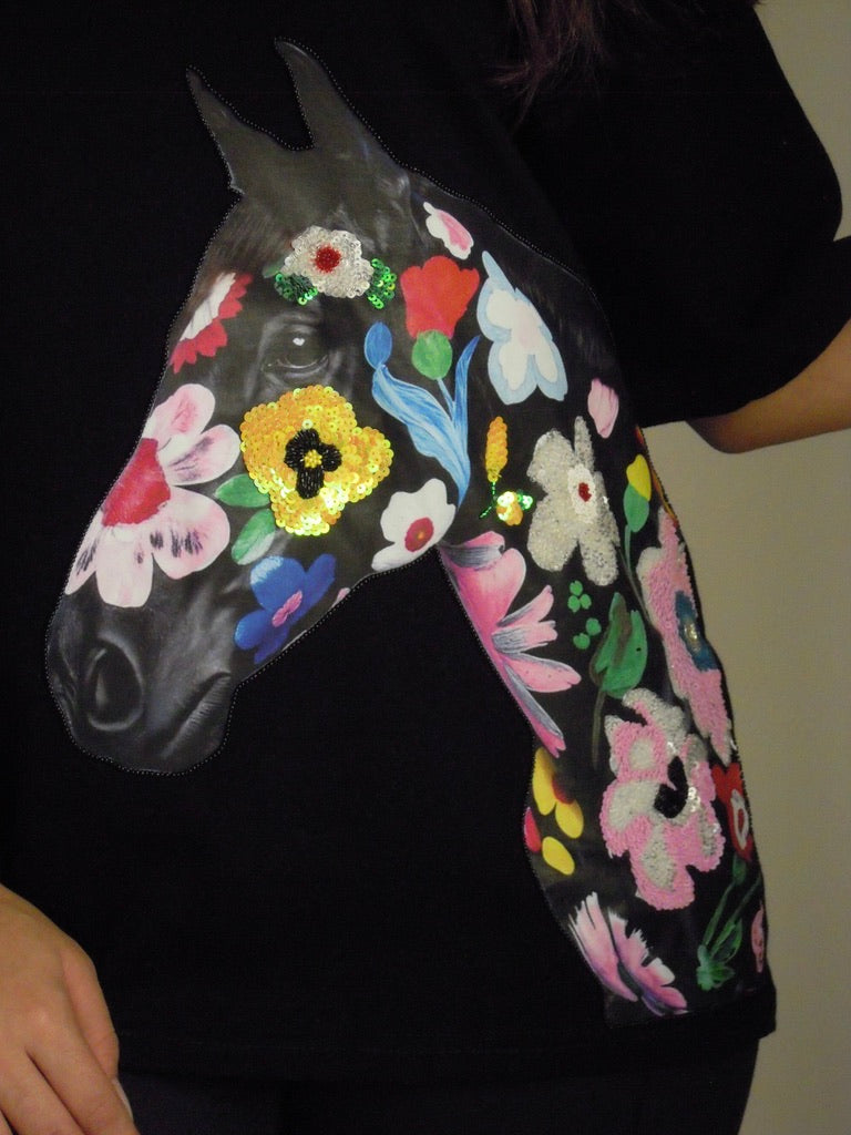Floral Stallion Tee