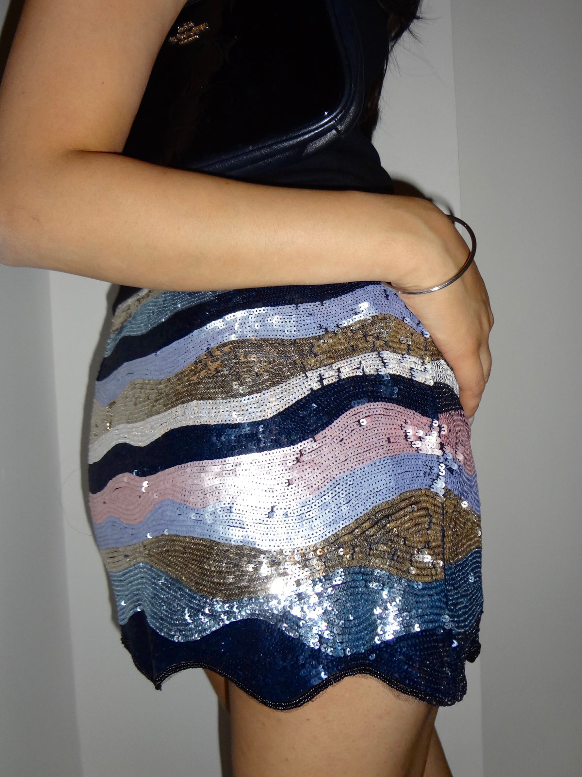 Midnight Mirage Sequin Skirt