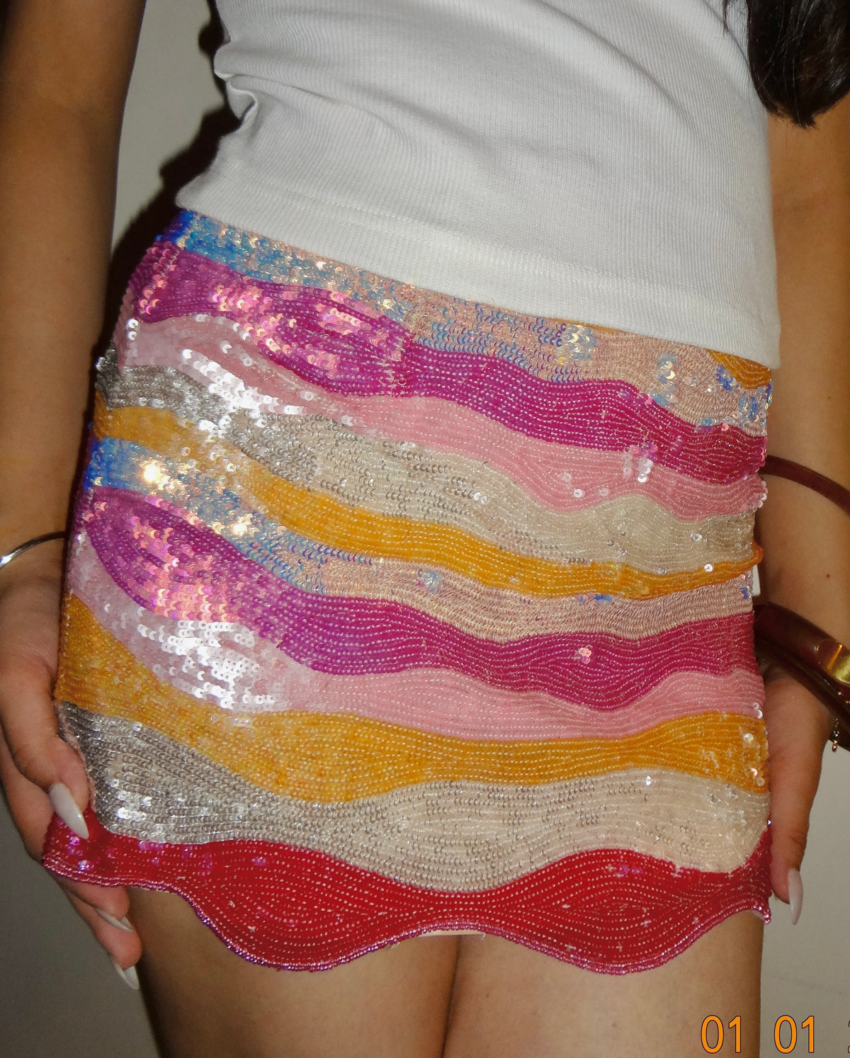 Candy Crush Sequin Skirt