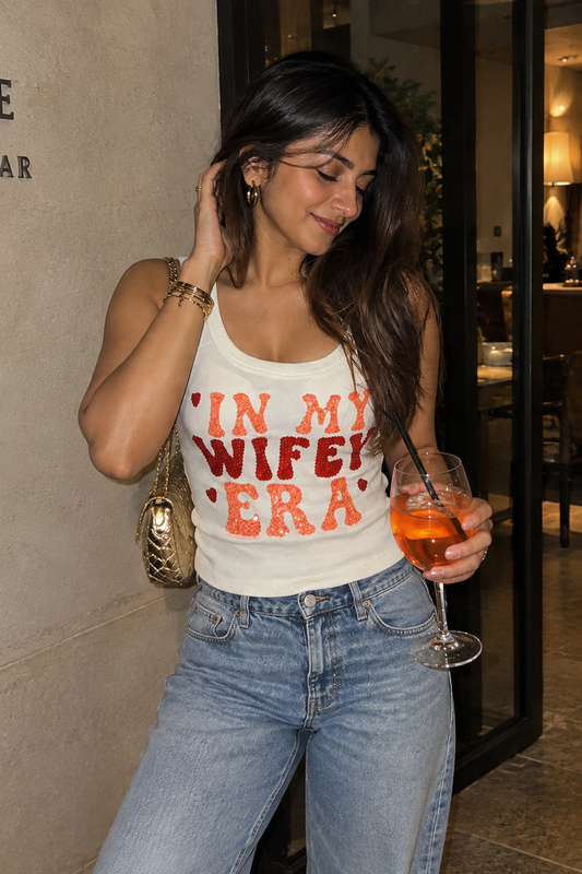 Wifey Era Tank Top White